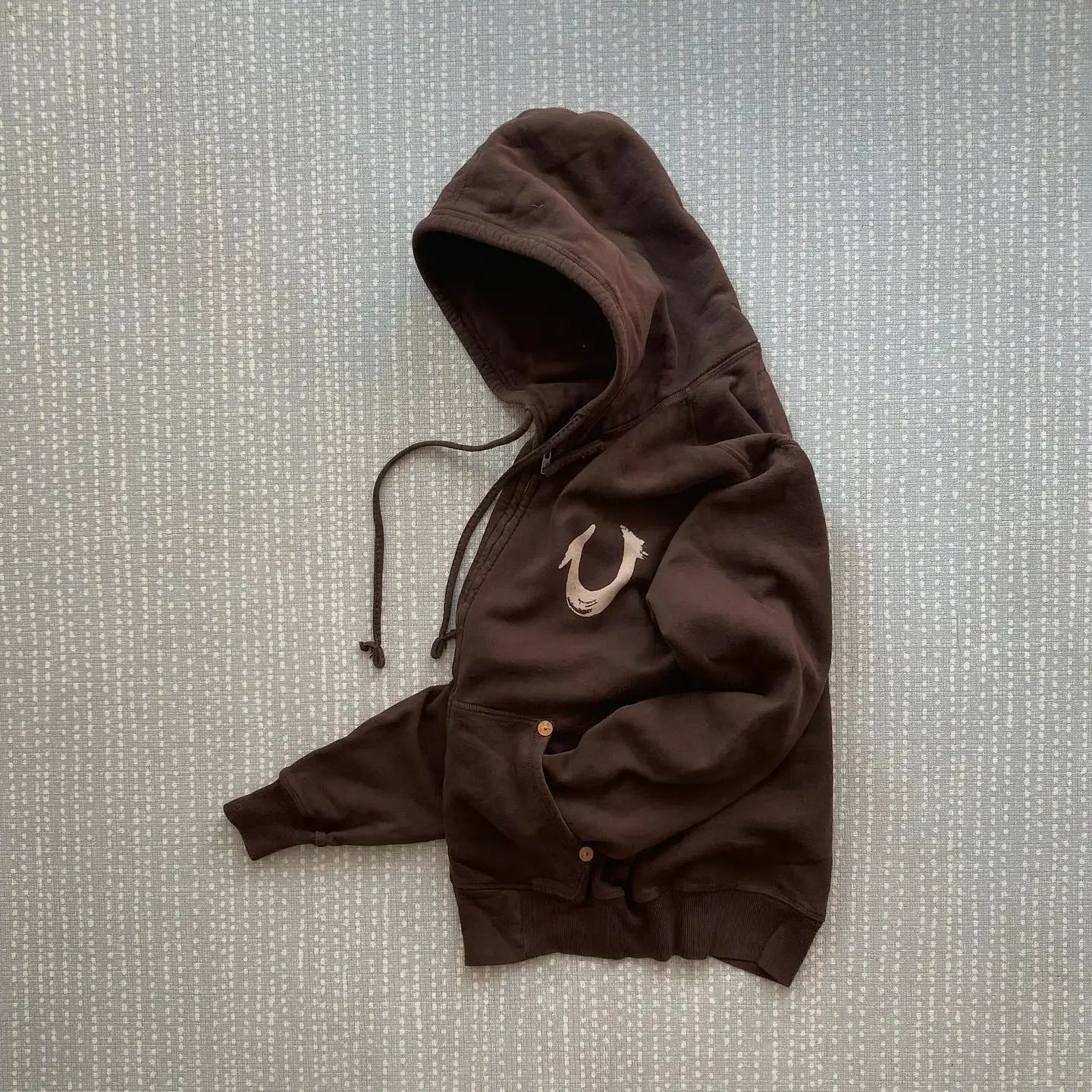 Brown Zip Up Hoodie