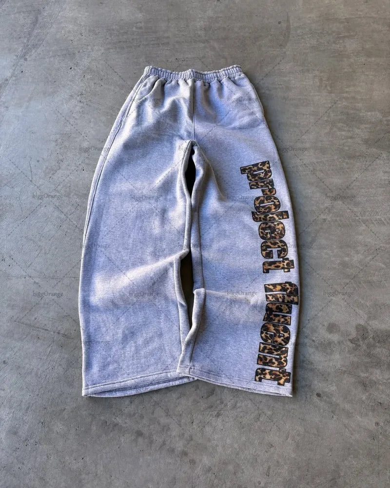 Leopard Print Sweatpants - Planet Missy