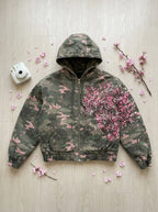 Floral Camo Hooded Jacket