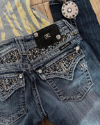 Crystal Miss Me Wide-Leg Jeans