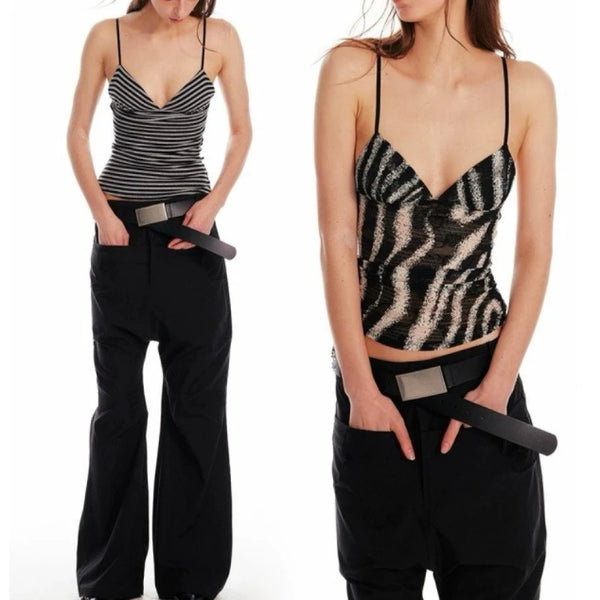 French Contrast Print Camisole