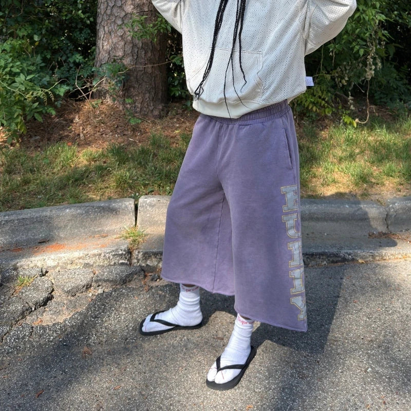 Y2K Purple Baggy Shorts - Planet Missy