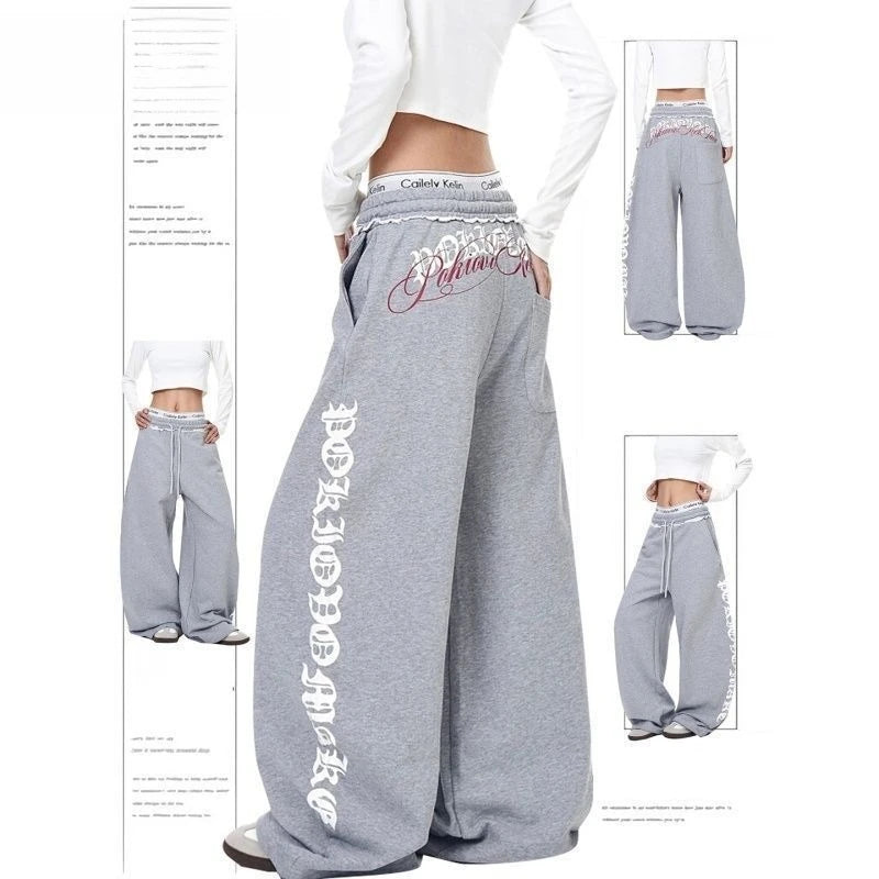 Low Rise Baggy Streetwear Pants - Planet Missy