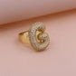 Chunky Letter Rings