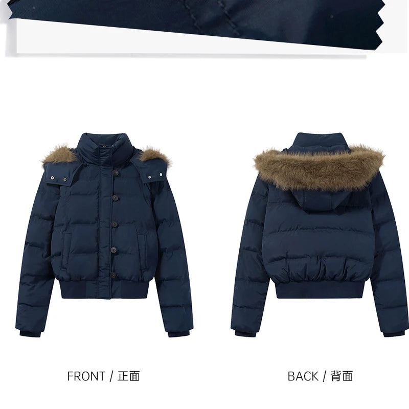 Detachable  Fur Winter Jacket