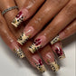 Black Leopard Print Nails