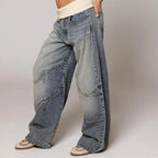 Fold Over Denim Pants