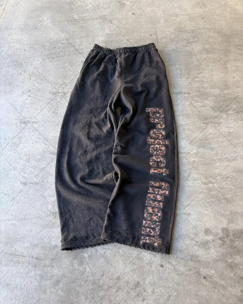 Leopard Print Sweatpants - Planet Missy