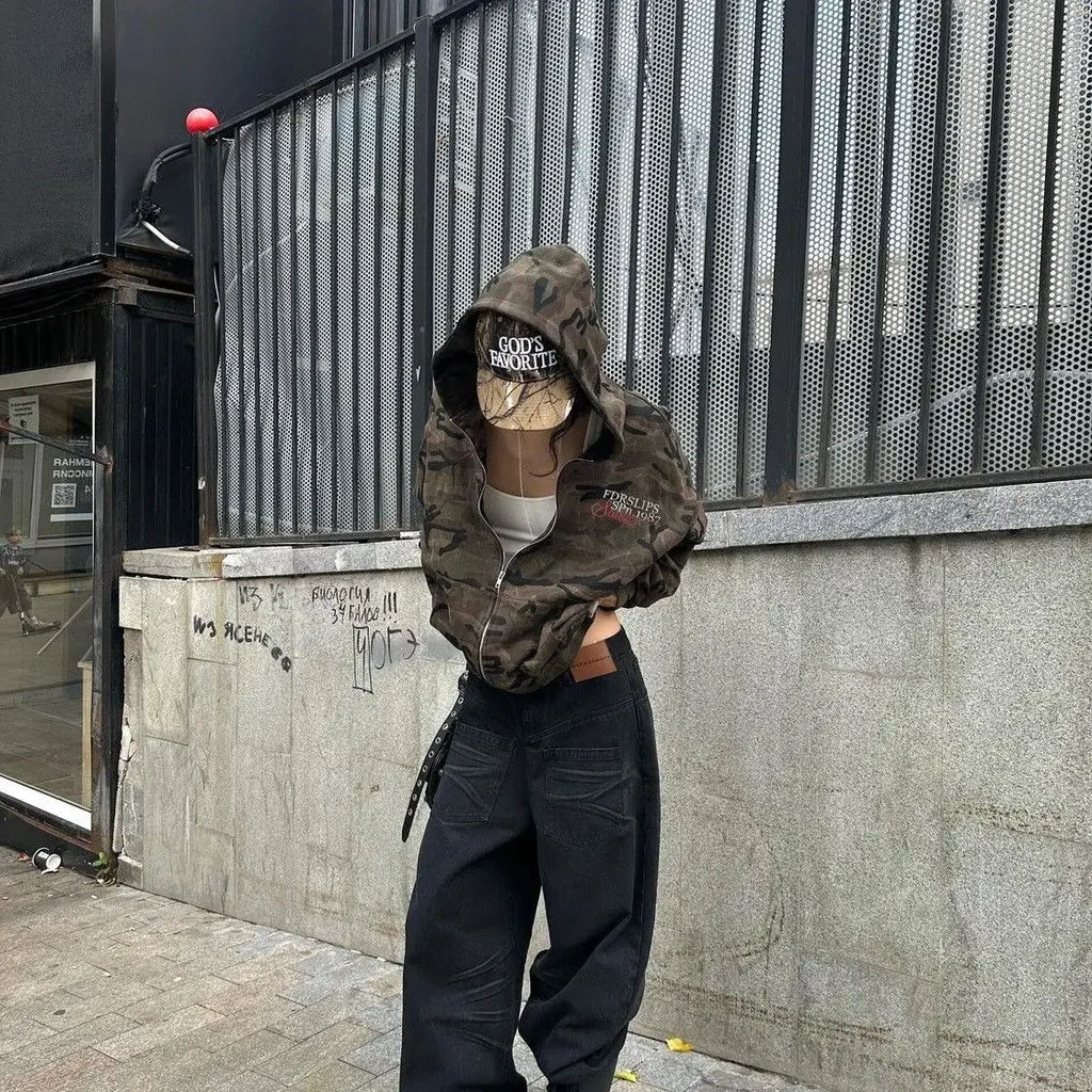 Hooded Camouflage Jacket