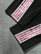 Pink Stripe Track Pants - Planet Missy