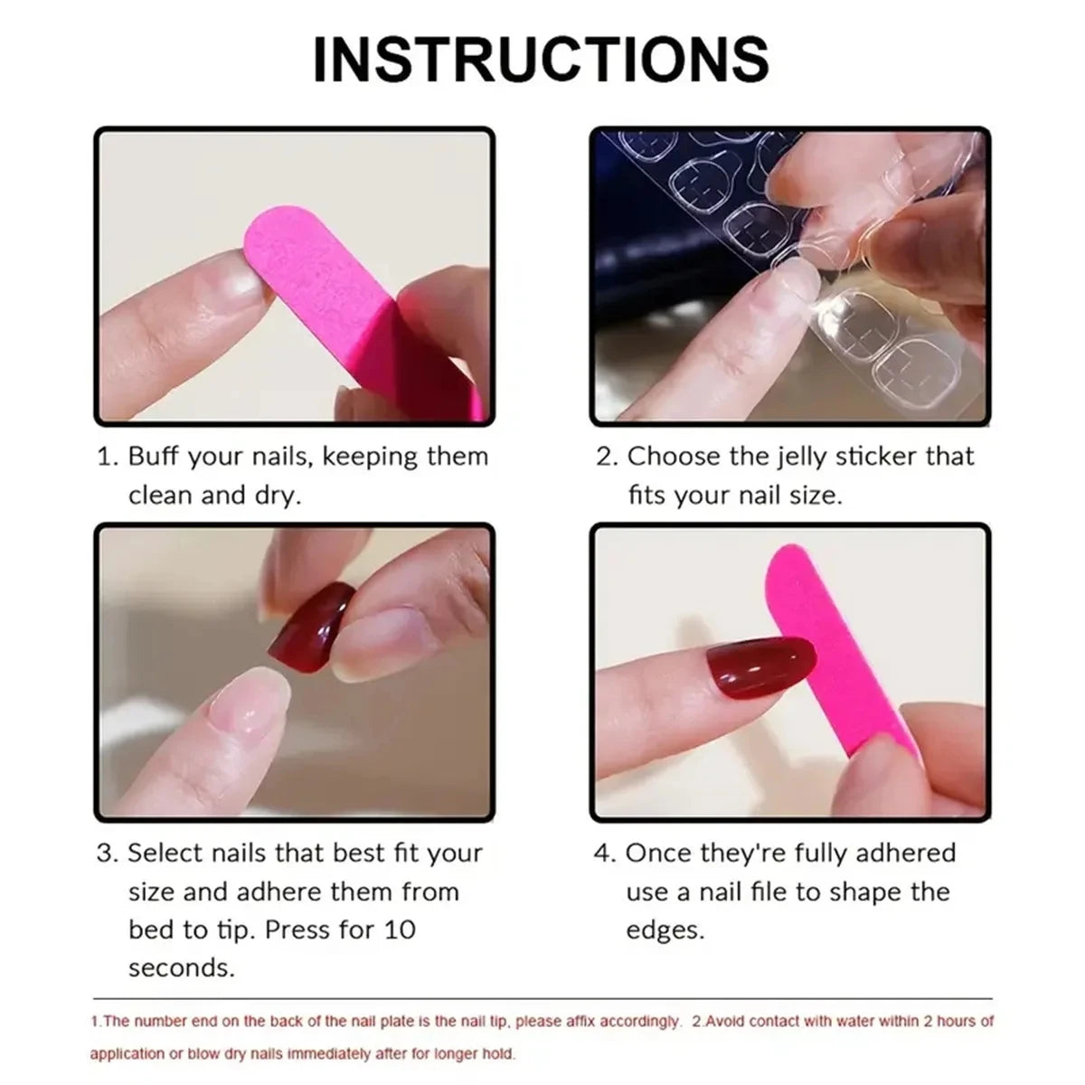 Red Press On Nails