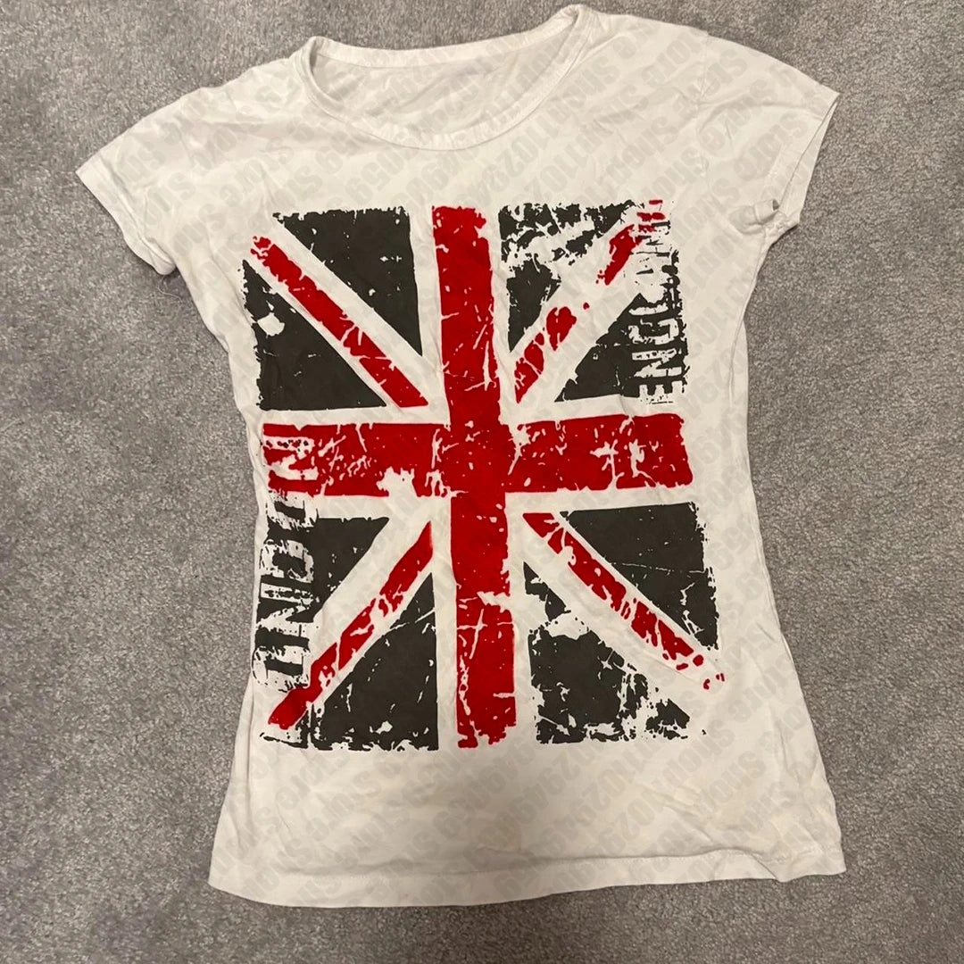 2000s Punk Women Short Sleeve Slim Vintage Graphic Baby Tees Sexy Streetwear Emo Girls Y2k Style Crop Tops Spider Graphic Tees - Planet Missy