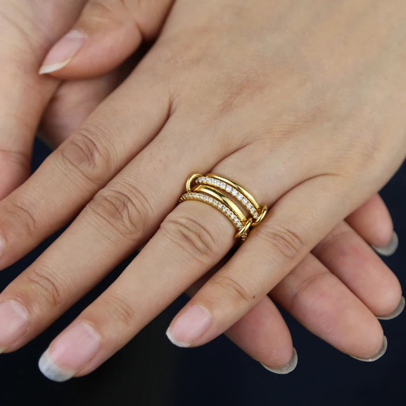 The Luxe Stacked Statement Ring