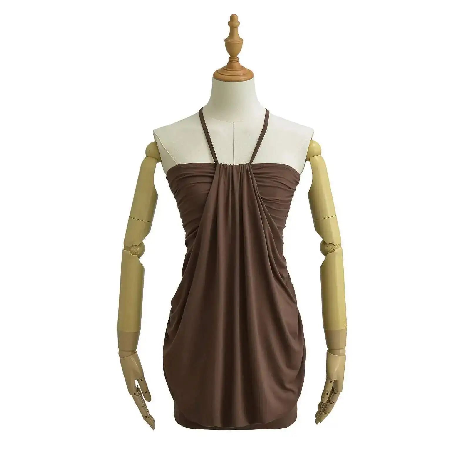 Lace Up Neck Wrap Top/Dress - Planet Missy