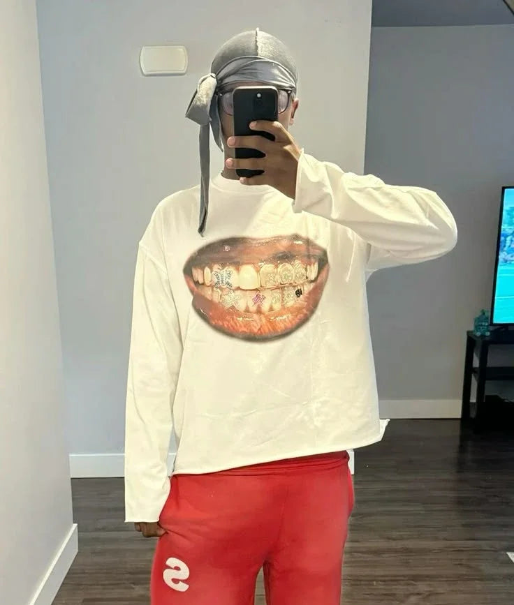Long Sleeve Grillz Tee - Planet Missy