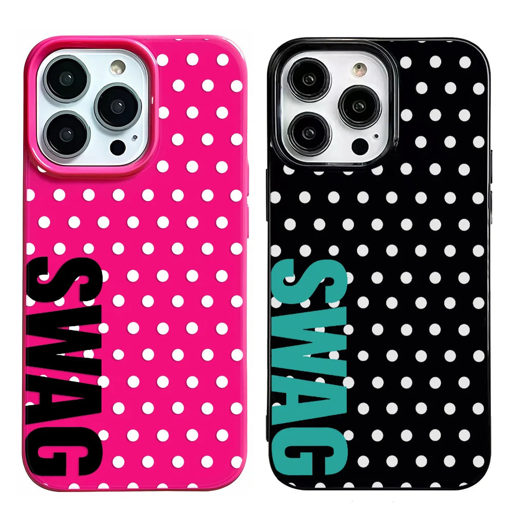 Swag Title Shockproof Phone Case For IPhone 16 15 14 13 12 11 Pro Max 15 Plus 17 Air Cover Case Silicone Funda - Planet Missy