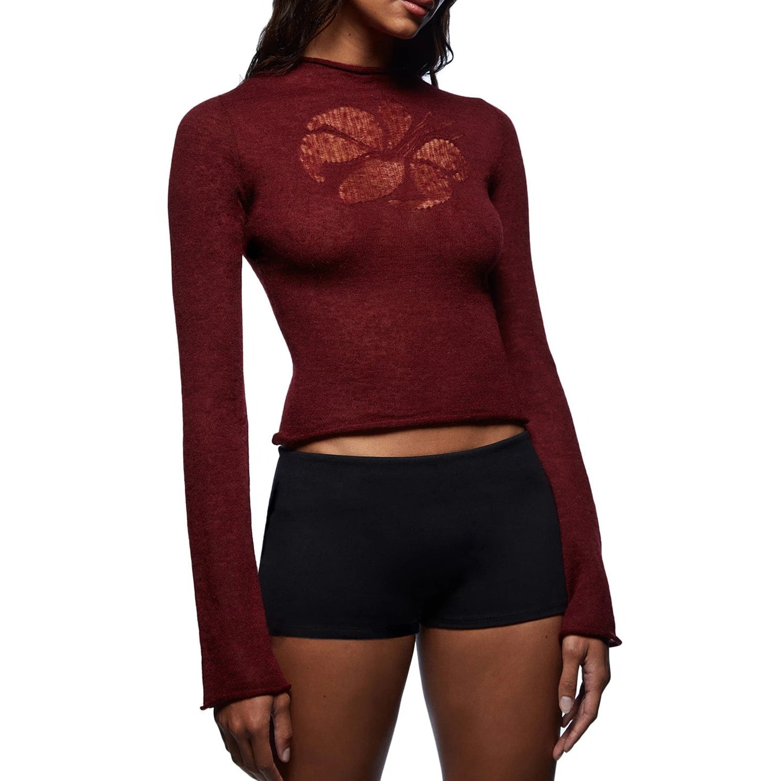 The Burnout Bloom Long Sleeve Top - Planet Missy
