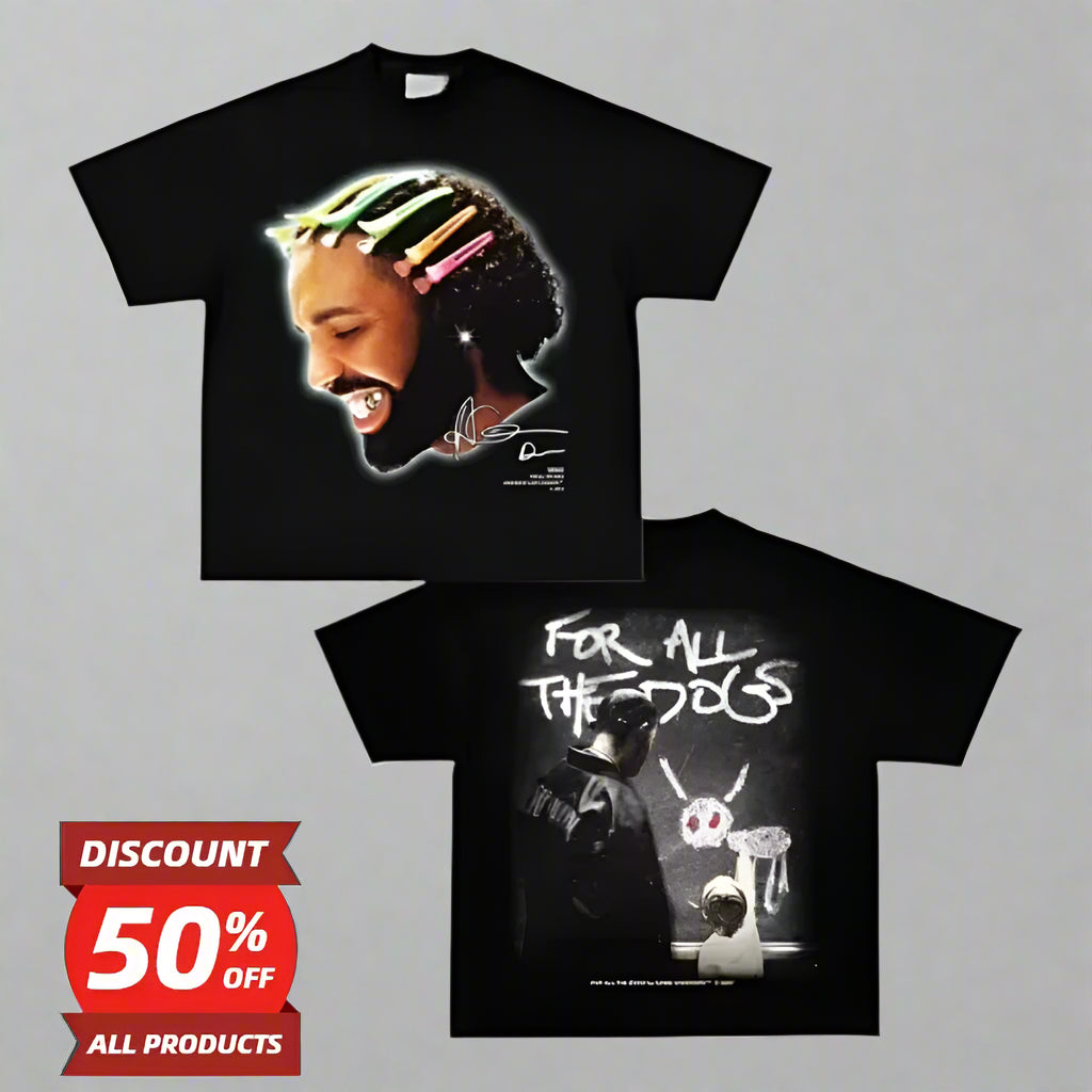 Drake Pink Barrettes Glow Tee