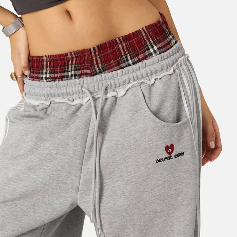 Double Layered Joggers - Planet Missy