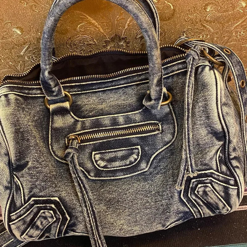 Blue Denim Bag