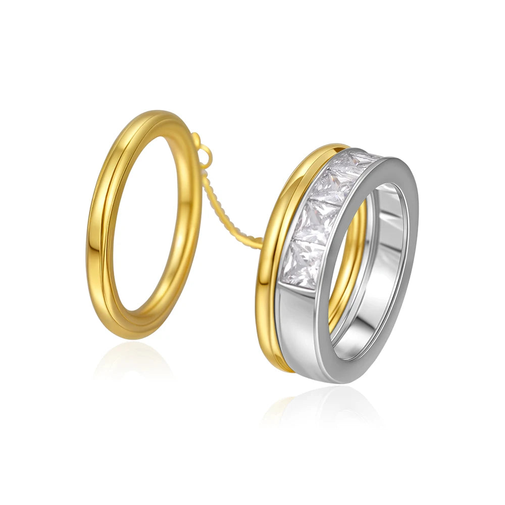 Stainless Steel Multilayer Rings