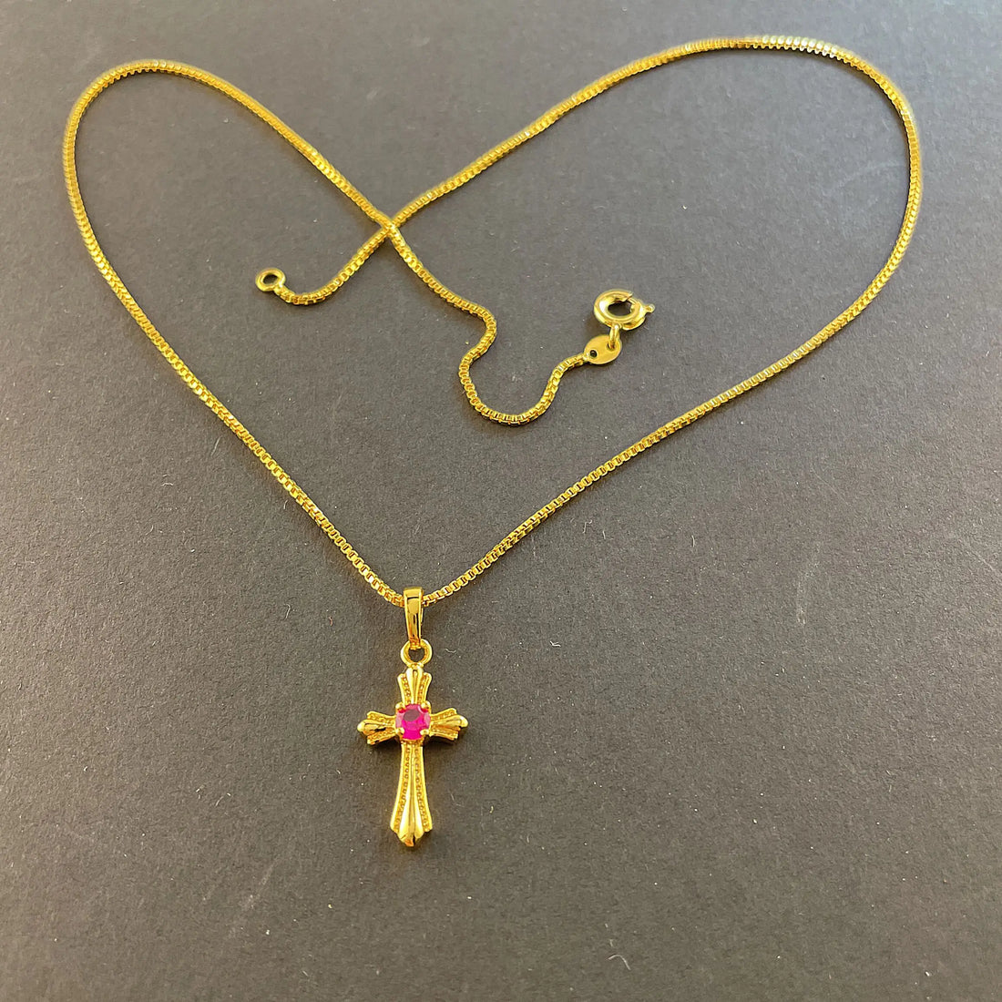 24K Gold Plating Cross Necklace - Planet Missy