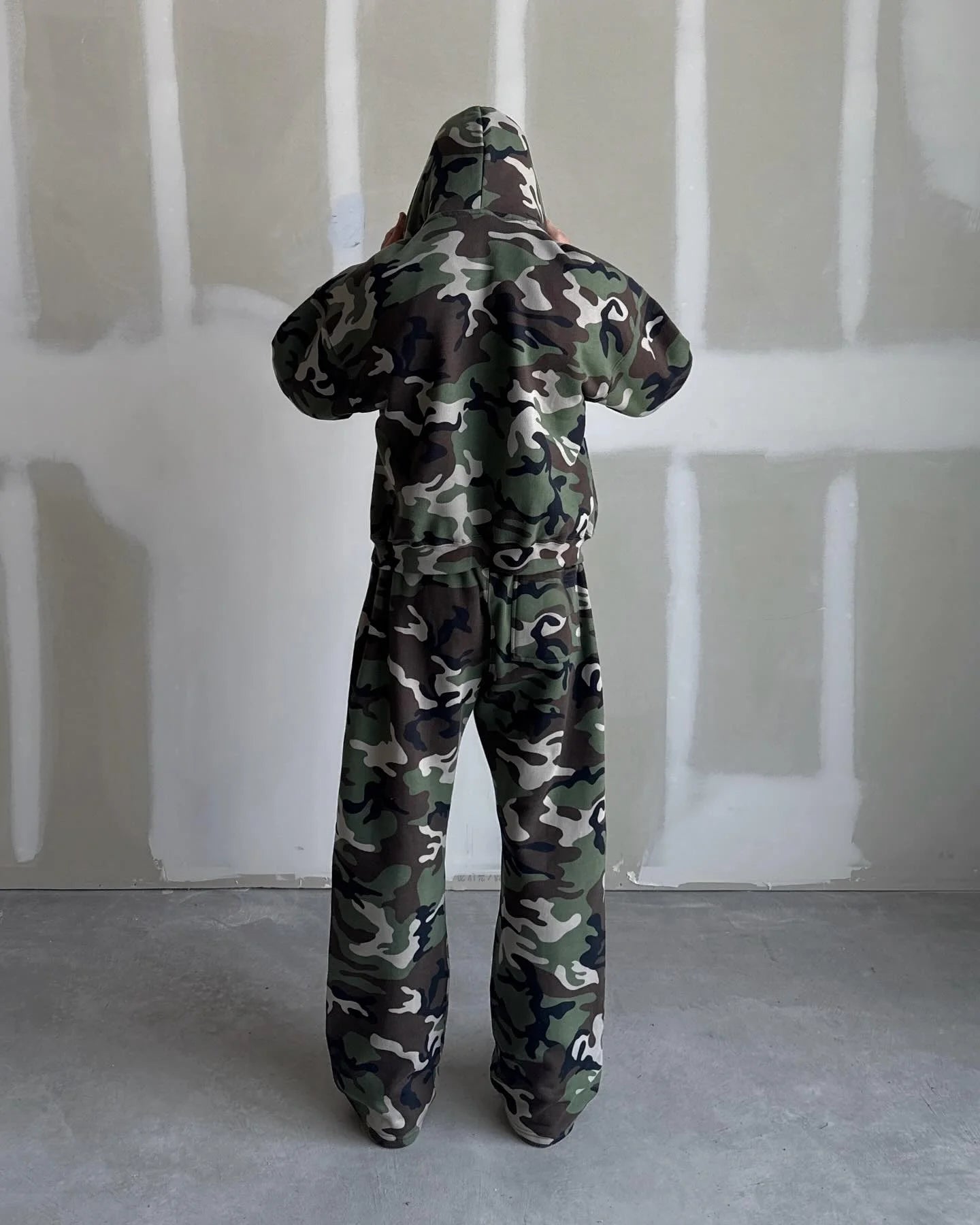 Camouflage Zip-Up Hoodie