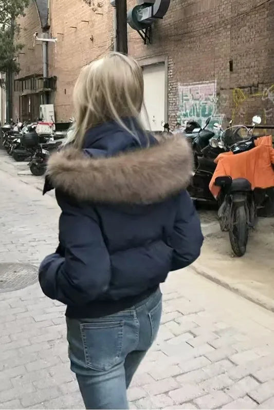 Detachable  Fur Winter Jacket