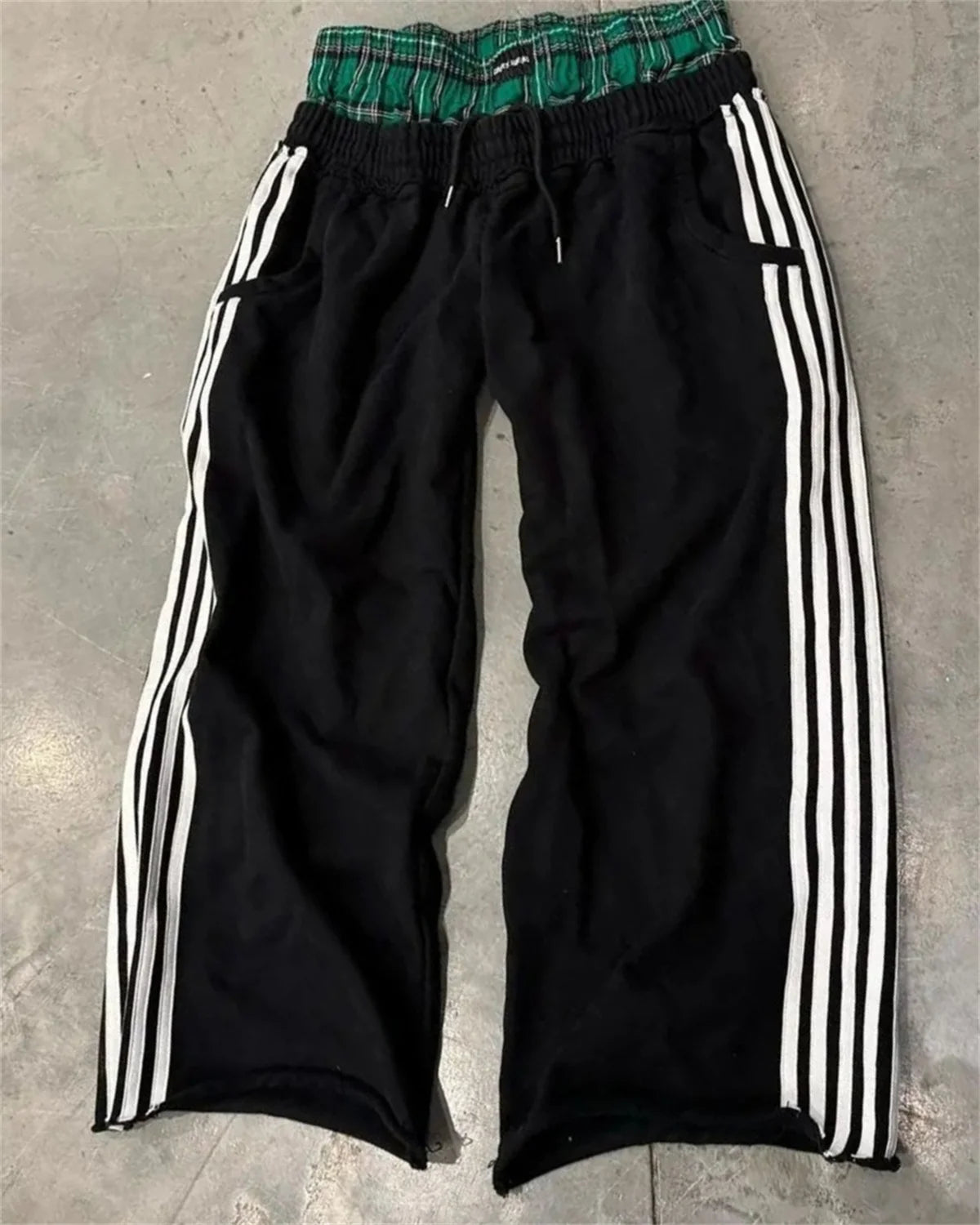 Striped Wide Leg Joggers