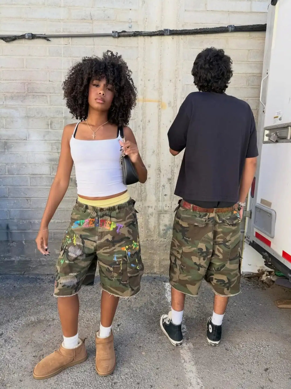 Camo Cargo Shorts - Planet Missy