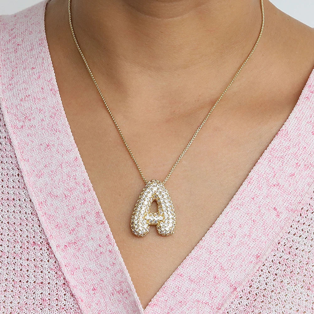 Foam Letter Necklace