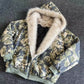 Camouflage Print Warm Parka Coat