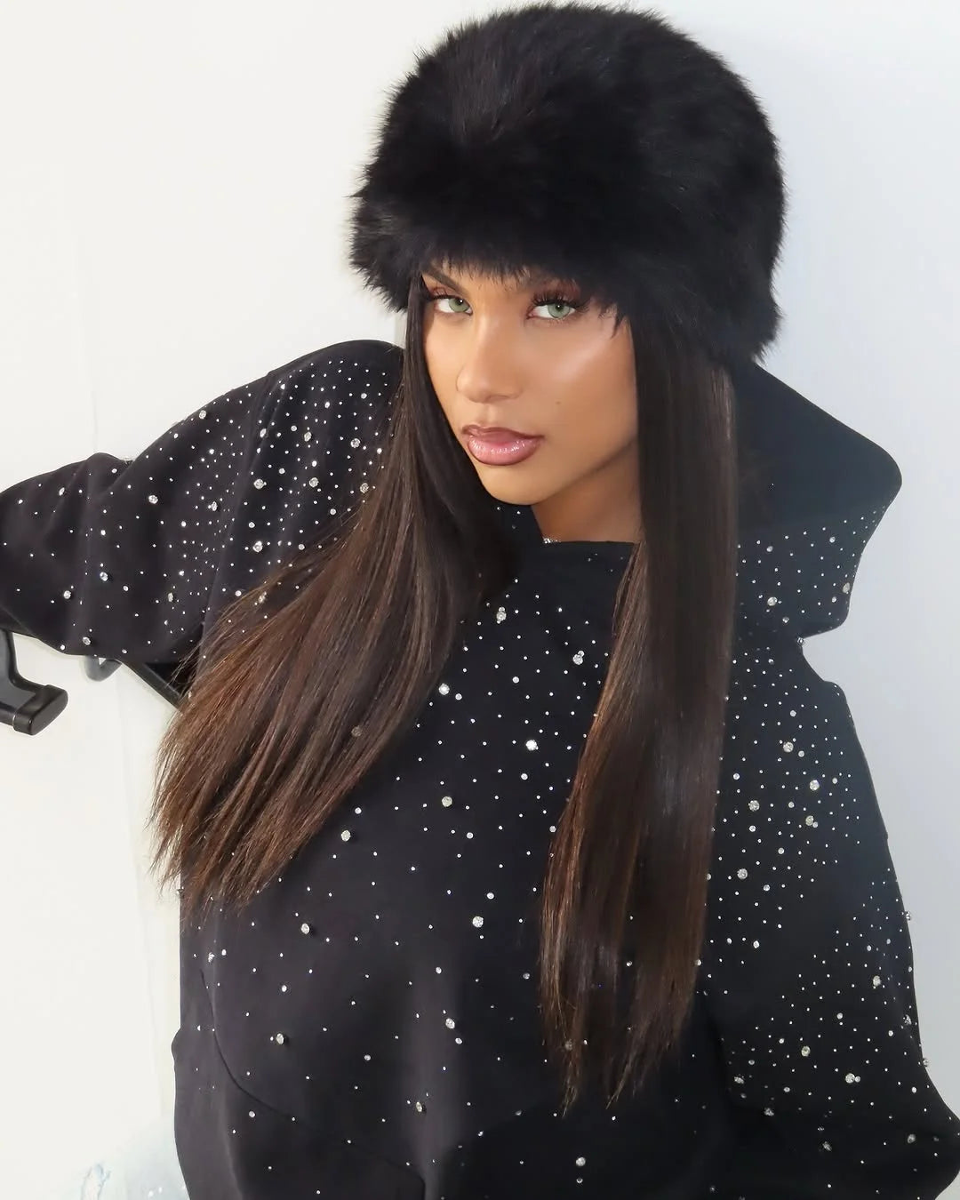 Rhinestone Hoodie - Planet Missy
