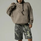 Casual S Knitted Hoodie