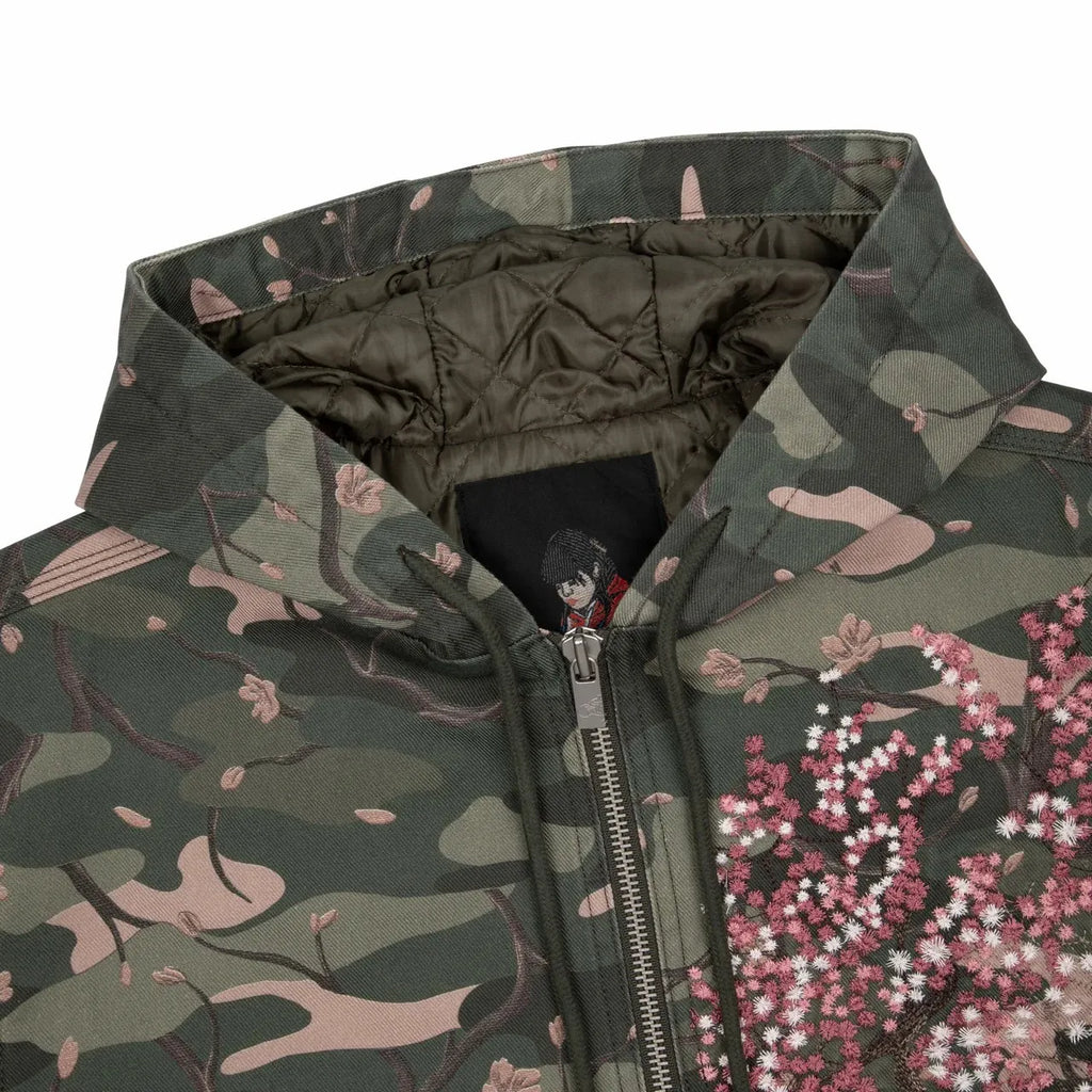 Floral Camo Hooded Jacket