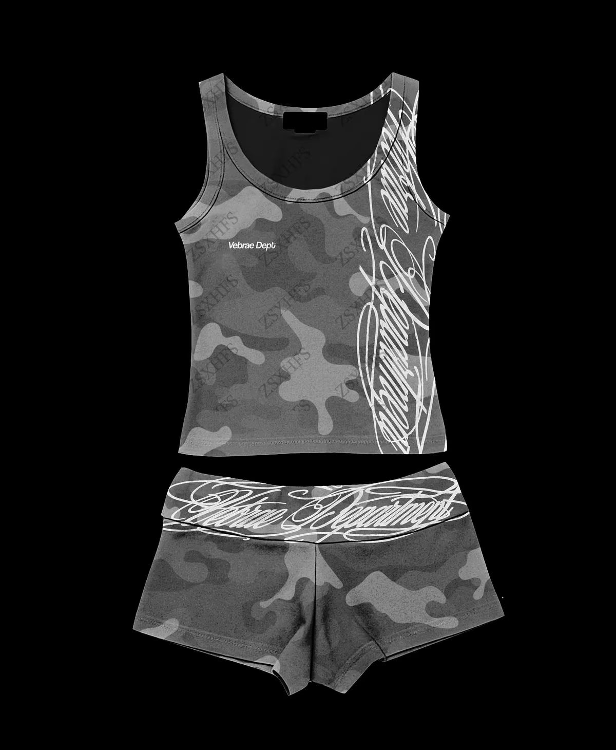 Urban Camo Script Tank Top - Planet Missy