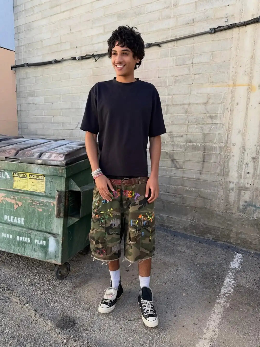 Camo Cargo Shorts - Planet Missy