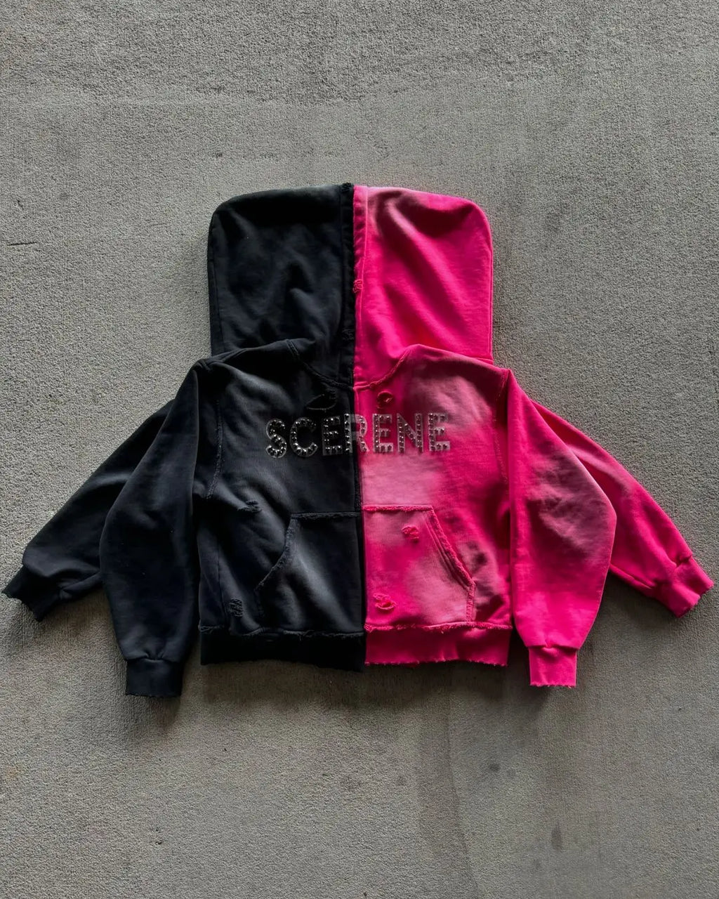 Rhinestone Oversized Hoodies
