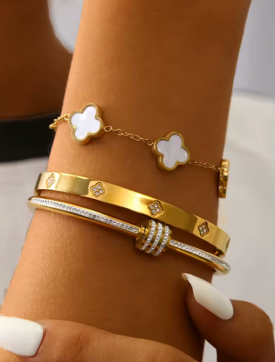 four-leaf clover lucky bracelet