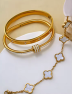 four-leaf clover lucky bracelet