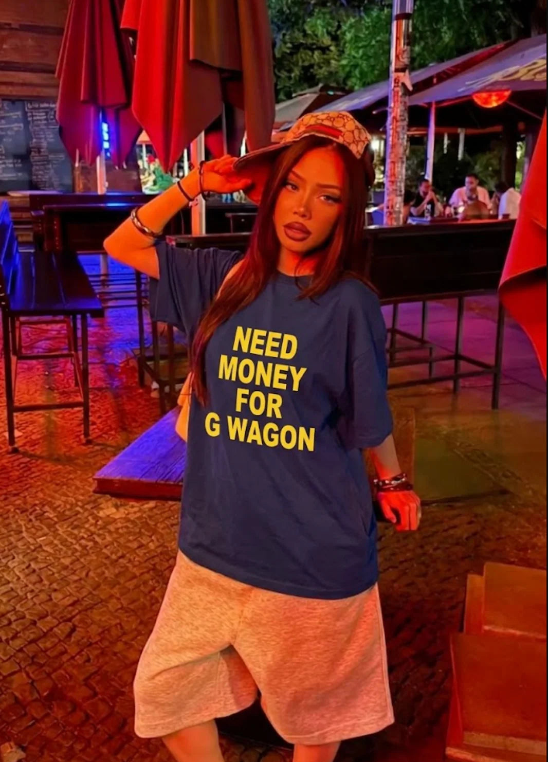 NEED MONEY FOR WAGON TEE – Navy and Black Tops