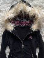 Black Cat Zip Up
