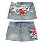 Ed Hardy Paint Mini Skirt