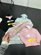 Polka Dot Splicing Hooded