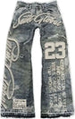 Embroidery Vintage Trouser Pants