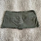 low waist mini denim skirt