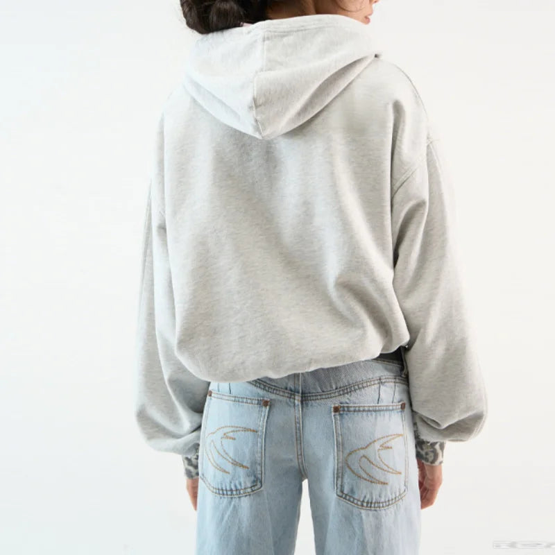 Double Layered Leopard Print Hoodie