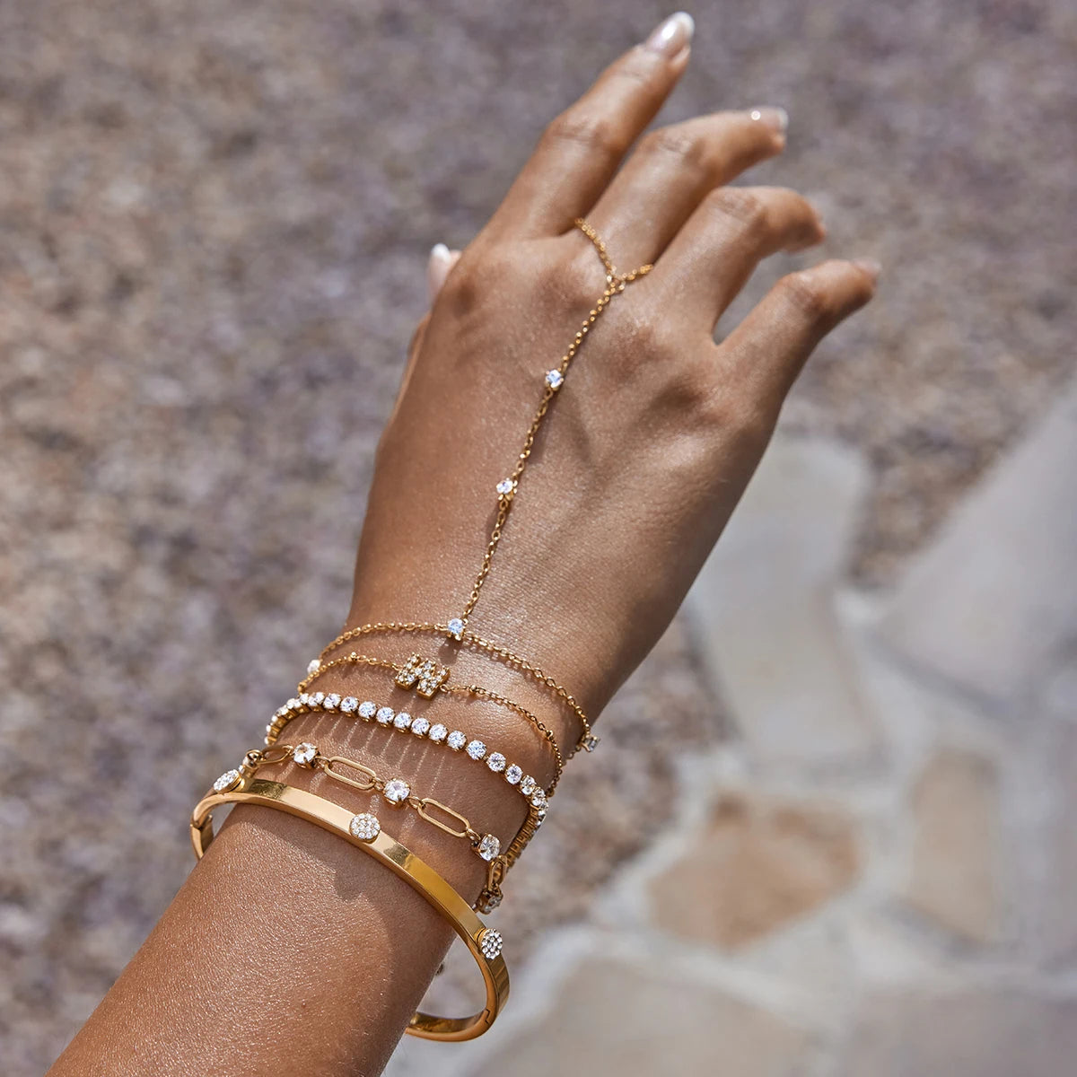 18K Gold Color Plated Stainless Steel Chain