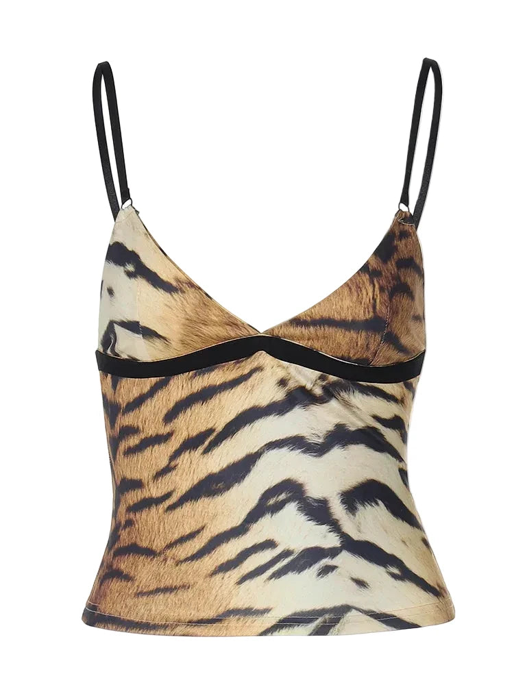 Tiger Print Cami Top