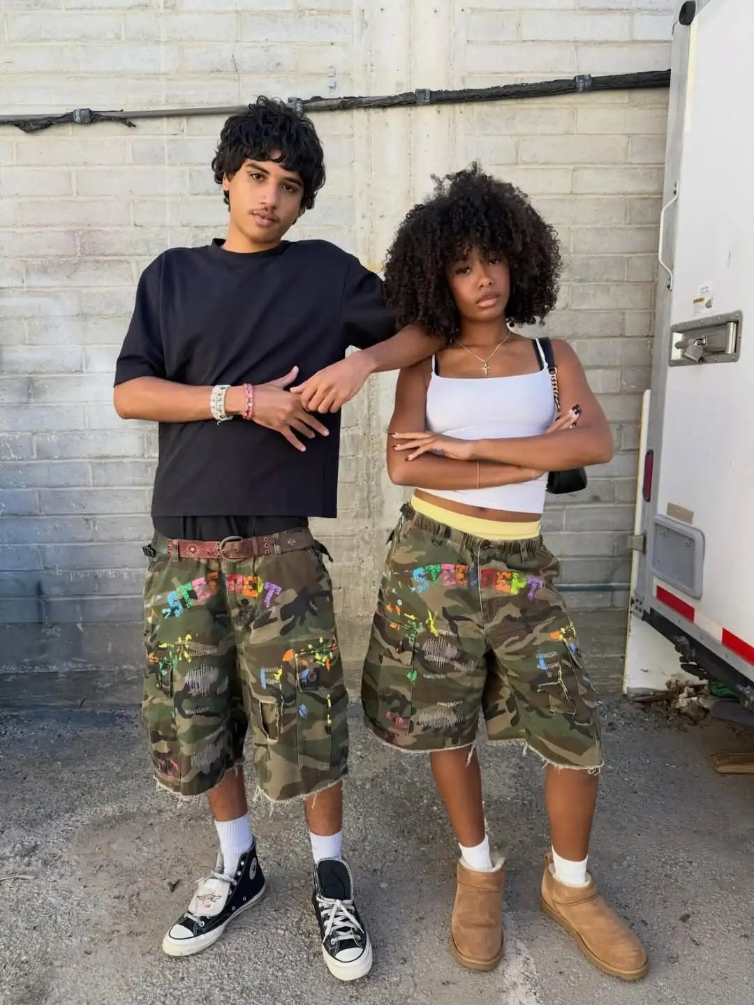 Camo Cargo Shorts - Planet Missy